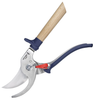Opinel Hand Pruner (OP001627) 8.5 x 4" Stainless Steel Blades, Blue Poly /Beech Wood Handle, One Piece Construction