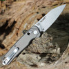 Kershaw Bel Air (6105GRYSW) 3.1" MagnaCut Reverse Tanto Blackwash Plain Blade Grey Aluminum Handle