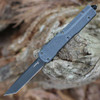 Hogue Counterstrike OTF Automatic (36962) 3.35" Tanto Point CPM-20V Black Blade, Black Aluminum Back Scale, Gray Front Scale, Glass Breaker