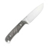 Chris Reeve Backpacker BPR-1000 - 4.019" Stonewash CPM MagnaCut Drop Point Plain Blade, Black Canvas Micarta Handle