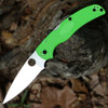 Spyderco Native Chief Lightweight Salt C244PGR - 4.08" Satin LC200N Plain Blade, Green FRN Handle