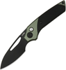 CJRB Version Green/Black Aluminum/G10 Handle (2.6" AR-RPM9) Sand Polished Drop Point, Button Lock, J1949BBK