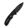 CIVIVI Triptych Flipper & Thumb Stud & Button Lock Knife Black G10 Handle (2.97" Black Stonewashed 14C28N Blade) C23085B-1