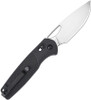 CJRB Acacia (J1952) 3.25" AR-RPM9 Satin Drop Point Plain Blade, Black FRN Handle, Crossbar Lock