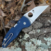 Spyderco MicroJimbo™ - Blue G-10 (3.63" CPM® SPY27®) Reveal 18 C263GPCBL