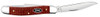 Case Medium Stockman 12272 -Smooth Dark Red Burlap Micarta® (103087 CS)