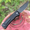 Chaves / Pro-Tech Redencion 229 (CHAVCK-1A10-2G3F-6D1) 3.37" Black DLC Coated S35VN Tanto Plain Blade, Black Aluminum Handle, Black Steel Pocket Clip, Blasted Hardware