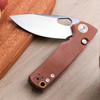 Vosteed Porcupine - Brown Micarta, Top Linerlock (2.99" 14C28N) A2604