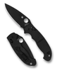 Spyderco Reveal 18 - Manix 2 XL Salt Ball Bearing Crossbar Lock, Black G10 Handles (3.85" CPM® MagnaCut®) Black DLC Plain Leaf Shaped Blade (C95GMCBKP2)