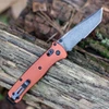 Benchmade Bailout 537SBK-07 CPM MagnaCut DLC Battlewash Tanto Blade Open Detail View