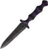 Stroup Knives Dagger Fixed Blade - Purple G10 (STPDAGPG10S) 5" 1095HC Steel Blade Blackwashed Plain Edge Blade, Kydex Sheath & Blade Tech Tech Lock Belt Clip