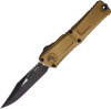 Microtech Combat Troodon SE Gen III (MCT11461TA) 4.0" Bohler M390MK 2 Tone Bowie Plain Edge Blade, Tan Anodized Aluminum Handle