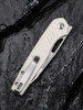CIVIVI Guile Front Flipper & Thumb Hole Knife, Ivory G10 Handle (3.25" Satin Finished Wharncliffe 14C28N Blade) Reversible Clip, C24062B-3