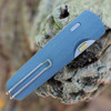 Leatherman Blazer Folding/Wedge Lock Knife (833419) 3.15" MagnaCut® Stonewashed Drop Point Plain Blade, Denim Cerakote®/ Stainless Handle