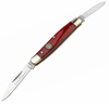 Böker Treebrand Traditional Series 2.0 Slip Joint Pen Knife, Smooth Red Bone Handles (1.20" D2) 110844