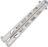 Cold Steel Arc Angel Balisong (CSFL43ARC) 4.50" S35VN Satin Clip Point Plain Blade, Grey Aluminum Handle
