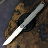 Columbia River Knife and Tool Stylus (K830TXP) 3.21" S35VN Satin Drop Point Plain Blade, Titanium Handle