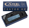 Case Longhouse 10845 Blue Denim Canvas - Black Anodized Bolsters/Hardware (DLC LONGHOUSE CPM20CV) **2025 SHOT Show Exclusive**
