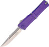 Microtech Combat Troodon Intercepto Gen III OTF (MCT121710PUS) 4.0" Bohler M390MK 2 Tone Intercepto Plain Blade , Purple Anodized Aluminum Handle, Glass Breaker, Titanium Clip
