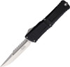 Microtech Combat Troodon Intercepto Gen III OTF (MCT121710S) 4.0" Bohler M390MK Stonewash Intercepto Plain Blade , Black Anodized Aluminum Handle, Glass Breaker, Titanium Clip