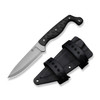CIVIVI MDRN Hunter Fixed Blade (C23078-1) 4.12" Nitro-V Stonewashed Plain Blade, Black G-10 Handle, Black Kydex Sheath and 2 straps
