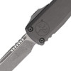 Microtech Ultratech Gen III ZBP (MCT112110APNC) 3.50" Bohler M390MK Apocalyptic Finish Drop Point Plain Blade, Grey Anodized Aluminum Handle