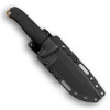 Reiff Knives - Vicon Fixed Blade, Black Canvas Micarta (VN11DBCMBLKA) 5.19" CPM MagnaCut® Flat Dark Earth PVD Flat Saber Grind, Plain Blade, Black Kydex Sheath