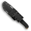 Reiff Knives - Vicon Fixed Blade, Black Canvas Micarta (VN11DBCMBLKA) 5.19" CPM MagnaCut® Flat Dark Earth PVD Flat Saber Grind, Plain Blade, Black Kydex Sheath