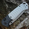 Benchmade PSK 593GY-02 Elmax Storm Gray Grivory Drop Point Closed