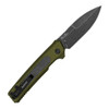 Kershaw Launch 22 being deployed via push button showing the black-oxide hardware and reversible deep-carry clip.
