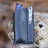 Benchmade Successor 315 Removable Pocket Clip and Leather Sheath Detail View