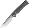 Chaves Liberation 229 (CHAV14313 ) 3.6" Elmax Satin Tanto Plain Blade, Black Micarta Handle