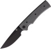 Chaves Liberation 229 (CHAV14314 ) 3.6" Elmax Black Drop Point Plain Blade, Black Micarta Handle