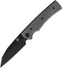 Chaves Sangre 229 (CHAV14317 ) 3.7" Elmax Black Wharncliffe Plain Blade, Black Micarta Handle