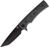 Chaves Liberation Street (CHAV14323) 3.5" Elmax Black Tanto Plain Blade, Black Micarta Handle