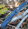 ESEE Avispa BRK1302CFB D2 Black Drop Point Blade Open Detail View