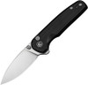 Civivi Mini Shakan (CIVC20052F-1) 2.48" Nitro-V Satin Drop Point Plain Blade, Black Ripple Aluminum Handle