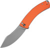 CIVIVI Outlaw Muk Button Lock Knife – Orange G-10 (3.5" 14C28N Stonewashed) C24079-2