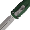 Microtech Dirac Delta D/E MCT22710APEG – Emerald Green Aluminum 2.92" Bohler M390MK