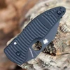 Spyderco MicroJimbo Salt C264GMCBKP with black DLC CPM MagnaCut Wharncliffe blade and black G-10 handle