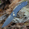 Benchmade Narrows 748BK-SPL1 M390 DLC drop point, Kanarra Blue titanium handle