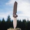 Pro-Tech Rockeye Auto Les George black aluminum knife