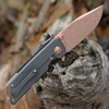 Boker M4 Sherman-Damast Rose Gold 110118DAM open profile