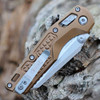 Microtech MSI Mini RAM-LOK – 3.25" M390MK Stonewash Tan Frag Aluminum 210M-10FRTA