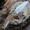 Microtech MSI Mini RAM-LOK – 3.25" M390MK Stonewash Tan Frag Aluminum 210M-10FRTA