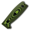 The ESEE 4 Replacement Handle (ESEE4-3D-007) shown with its 3D-contoured neon green and black G-10 scales, designed as a precision-fit, high-visibility upgrade or replacement for the ESEE-4 platform.