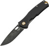 Boker Fieldfolder linerlock knife D2 black stonewash blade front view