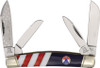 Rough Ryder Congress pocket knife mother of pearl patriotic handle front view