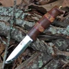Helle Harding Rubin 2026 Limited Edition Knife, Spalted Beech & Red Leather Handle, H3LS Triple-Laminated Blade, 1,000 Pieces