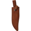 Bear and Son Gold Rush Bowie brown leather belt sheath, full length coverage, belt loop carry